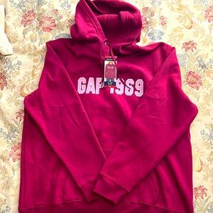 GAP Women’s XL Logo Sweatshirt Hoodie Pink NWT